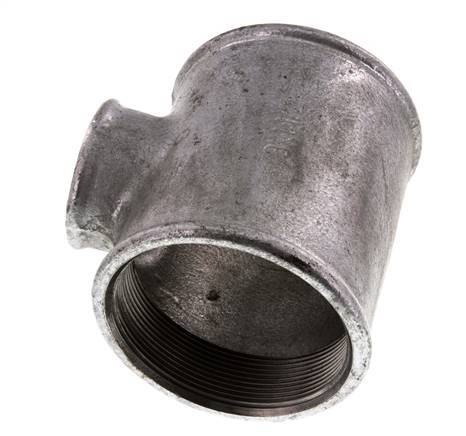 Rp 3'' x Rp 1 1/2'' Zinc plated Cast iron Tee 25 Bar