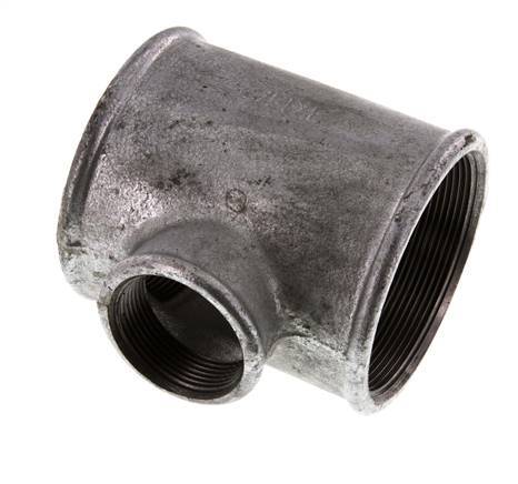 Rp 3'' x Rp 1 1/2'' Zinc plated Cast iron Tee 25 Bar