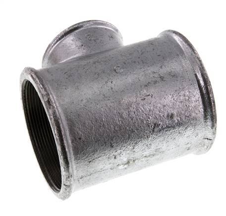 Rp 3'' x Rp 2'' Zinc plated Cast iron Tee 25 Bar