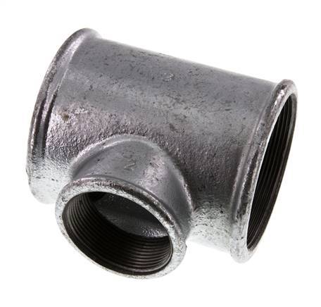 Rp 3'' x Rp 2'' Zinc plated Cast iron Tee 25 Bar