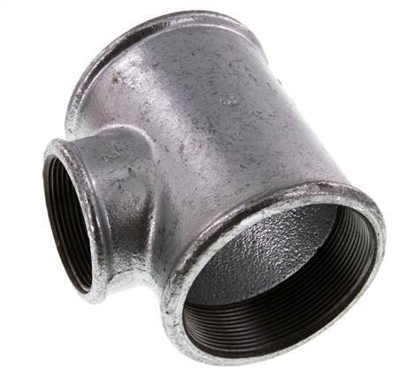 Rp 3'' x Rp 2'' Zinc plated Cast iron Tee 25 Bar