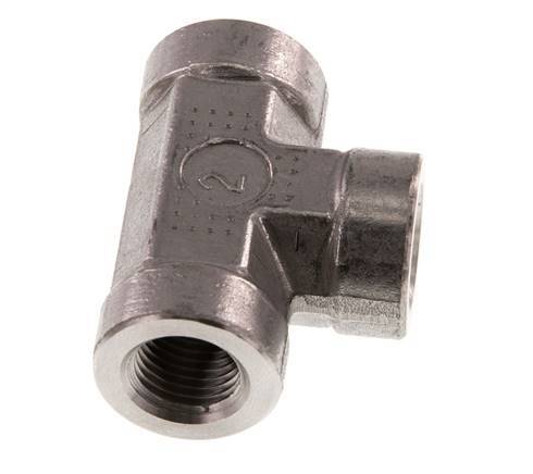 G 1/4'' Stainless steel Tee 350 Bar - Hydraulic