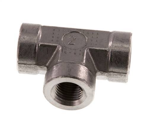 G 1/4'' Stainless steel Tee 350 Bar - Hydraulic