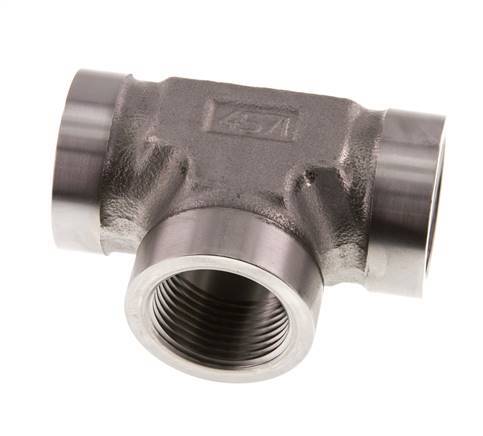 G 1'' Stainless steel Tee 160 Bar - Hydraulic