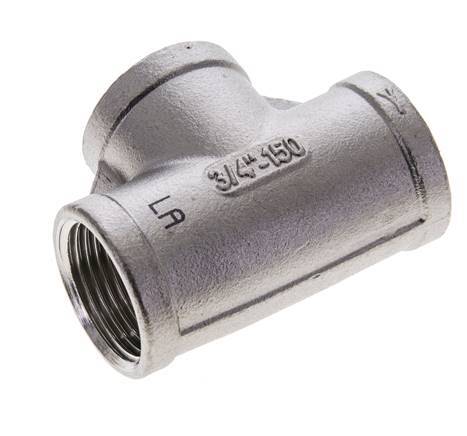 Rp 3/4'' Stainless steel Tee 10 Bar