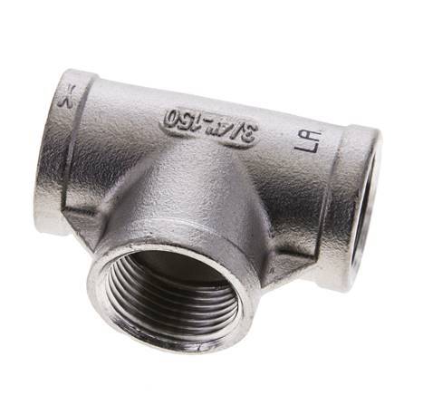 Rp 3/4'' Stainless steel Tee 10 Bar