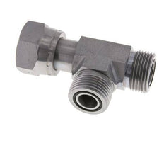 UN 13/16''-16 F/M Zinc plated Steel Tee ORFS with union nut 630 Bar - Hydraulic