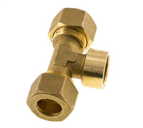 G 1/2'' x 16mm Brass Tee Compression Fitting 76 Bar DIN EN 1254-2