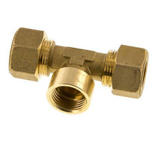 G 1/2'' x 16mm Brass Tee Compression Fitting 76 Bar DIN EN 1254-2