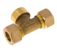 G 3/4'' x 18mm Brass Tee Compression Fitting 67 Bar DIN EN 1254-2