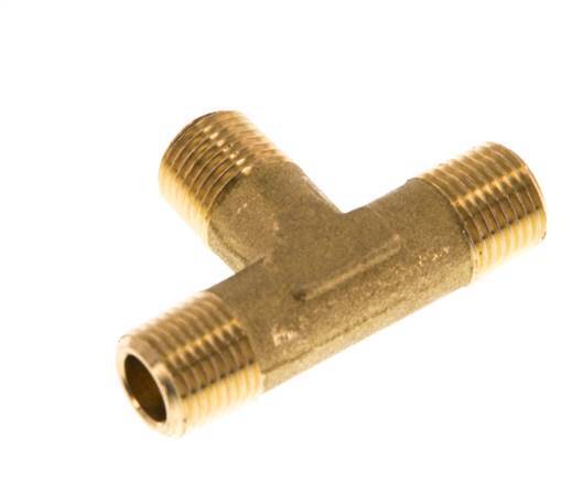 R 1/8'' Male Brass Tee 16 Bar [2 Pieces]