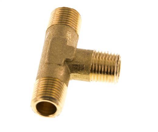 R 1/8'' Male Brass Tee 16 Bar [2 Pieces]