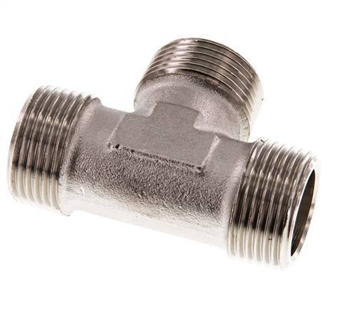 R 1'' Male Nickel plated Brass Tee 16 Bar
