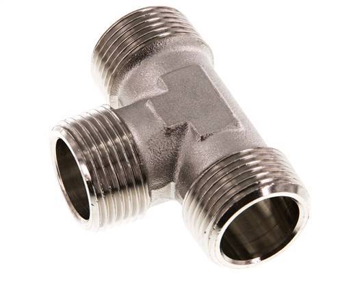 R 1'' Male Nickel plated Brass Tee 16 Bar