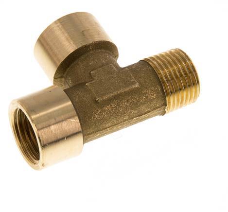 R 1/2'' x G 1/2'' M/F Brass Tee 16 Bar