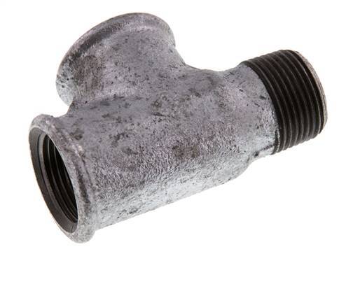 R 3/4'' x Rp 3/4'' M/F Zinc plated Cast iron Tee 25 Bar