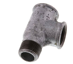 R 3/4'' x Rp 3/4'' M/F Zinc plated Cast iron Tee 25 Bar