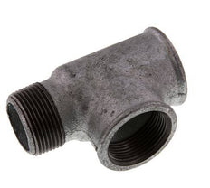 R 1 1/4'' x Rp 1 1/4'' M/F Zinc plated Cast iron Tee 25 Bar