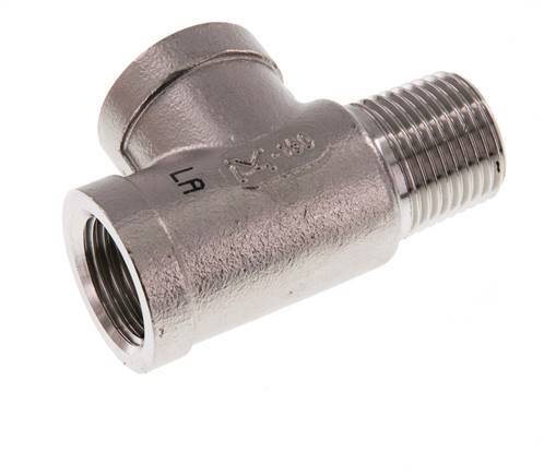 R 1/2'' x Rp 1/2'' M/F Stainless steel Tee 16 Bar