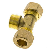 R 3/4'' Male x 18mm Brass Tee Compression Fitting 67 Bar DIN EN 1254-2