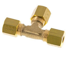 5mm Brass Tee Compression Fitting 150 Bar DIN EN 1254-2