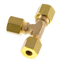 5mm Brass Tee Compression Fitting 150 Bar DIN EN 1254-2