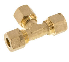 10mm Brass Tee Compression Fitting 95 Bar DIN EN 1254-2