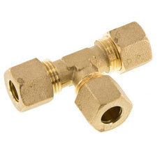 10mm Brass Tee Compression Fitting 95 Bar DIN EN 1254-2