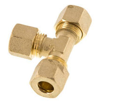 10mm Brass Tee Compression Fitting 95 Bar DIN EN 1254-2
