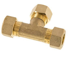 15mm Brass Tee Compression Fitting 82 Bar DIN EN 1254-2