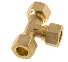 16mm Brass Tee Compression Fitting 76 Bar DIN EN 1254-2