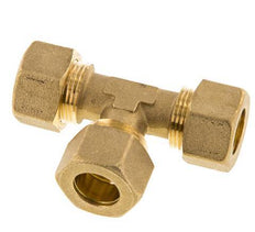 16mm Brass Tee Compression Fitting 76 Bar DIN EN 1254-2