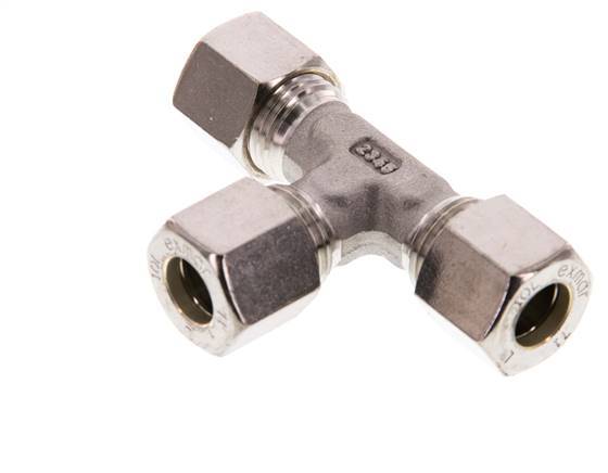 10L Stainless steel Tee Compression Fitting 315 Bar DIN 2353