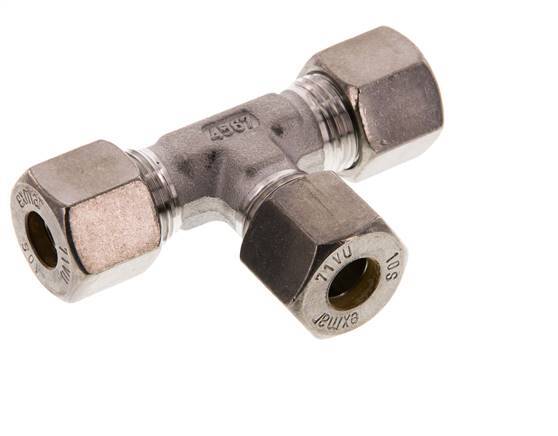 10S Stainless steel Tee Compression Fitting 630 Bar DIN 2353