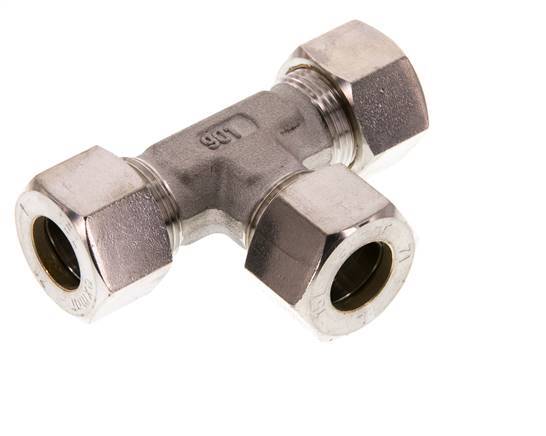 15L Stainless steel Tee Compression Fitting 315 Bar DIN 2353