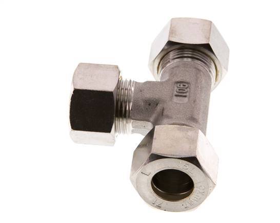 15L Stainless steel Tee Compression Fitting 315 Bar DIN 2353