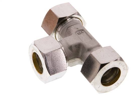 18L Stainless steel Tee Compression Fitting 315 Bar DIN 2353