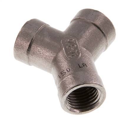Rp 1/4'' Stainless steel Y-Piece 16 Bar