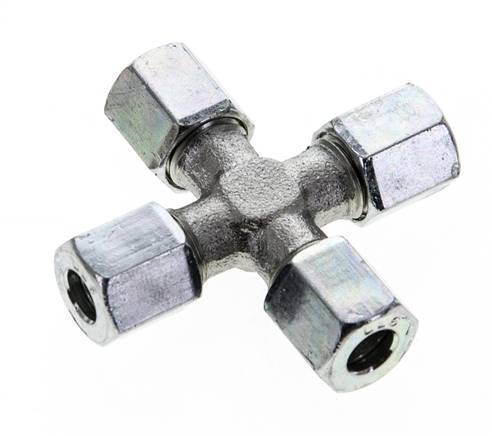 6LL Zinc plated Steel Cross Cutting Ring 100 Bar DIN 2353