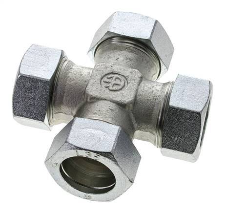 35L Zinc plated Steel Cross Cutting Ring 160 Bar DIN 2353