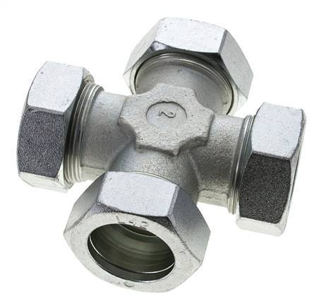 42L Zinc plated Steel Cross Cutting Ring 160 Bar DIN 2353