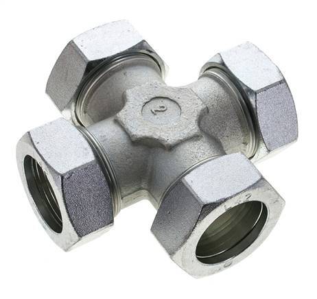 42L Zinc plated Steel Cross Cutting Ring 160 Bar DIN 2353