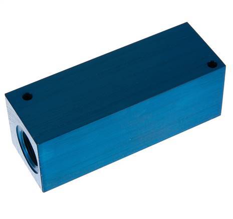 4xG 3/4'' Aluminium Distributor Block One-sided 16 Bar