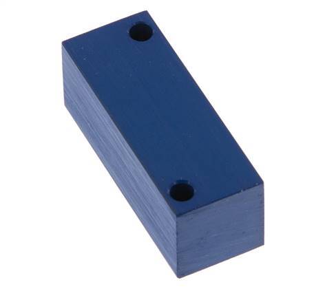 4xM5 Aluminium Distributor Block One-sided 16 Bar