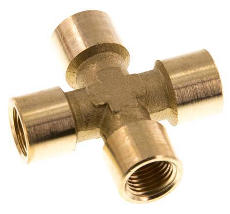 G 1/4'' Female Brass Cross 16 Bar