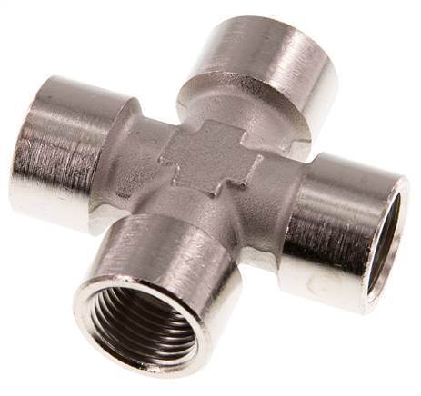 G 1/2'' FemaleNickel plated Brass Cross 16 Bar