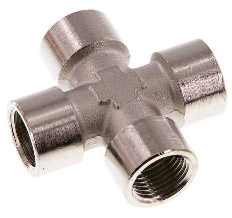 G 1/2'' FemaleNickel plated Brass Cross 16 Bar