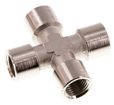 G 1/4'' FemaleNickel plated Brass Cross 16 Bar