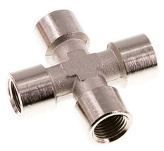 G 1/4'' FemaleNickel plated Brass Cross 16 Bar