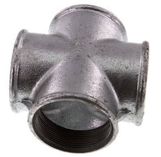 Rp 2 1/2'' Female Zinc plated Cast iron Cross 25 Bar